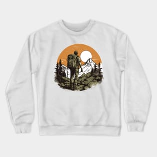 Take a step back in time with a vintage hike Crewneck Sweatshirt